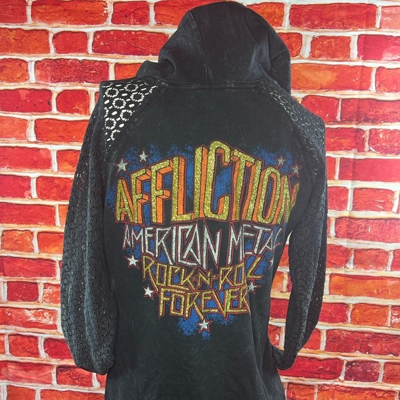 Affliction Women’s Rhinestone T-Shirt - Picture 5 of 7